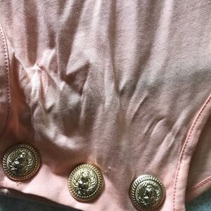 Balmain Peach Sleeveless Top